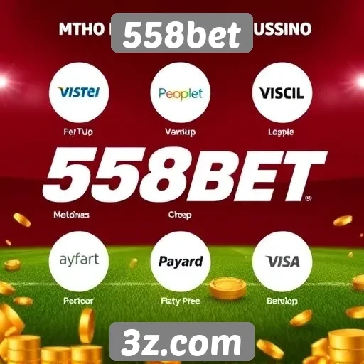 Métodos de pagamento aceitos na 558bet